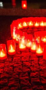 bougie rouge pour qu'il revienne